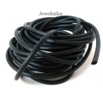 1-10 Metres Quality Black Hollow Rubber Tube 3mm ~ Perfect For A Range of Jewellery And Craft Projects